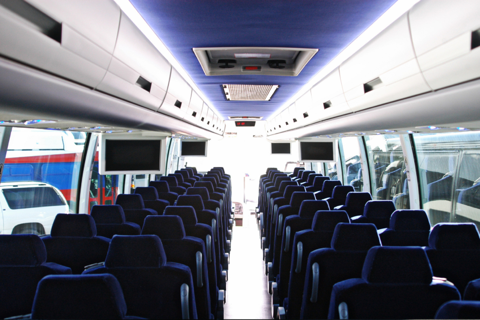LA Shuttle 55 Passenger Charter Bus Rental Los Angeles